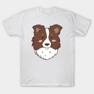 Cute border collie face T-Shirt